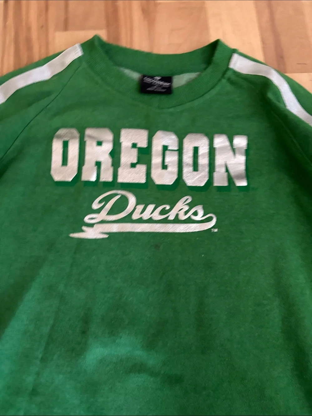 Colosseum Green & White Oregon Ducks Kids Sweatshirt